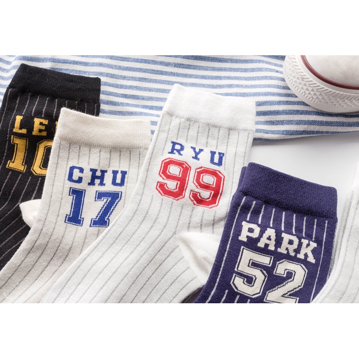 Vớ Tất Nam Nữ cổ lửng Chữ Số đủ màu phong cách trẻ trung, năng động.