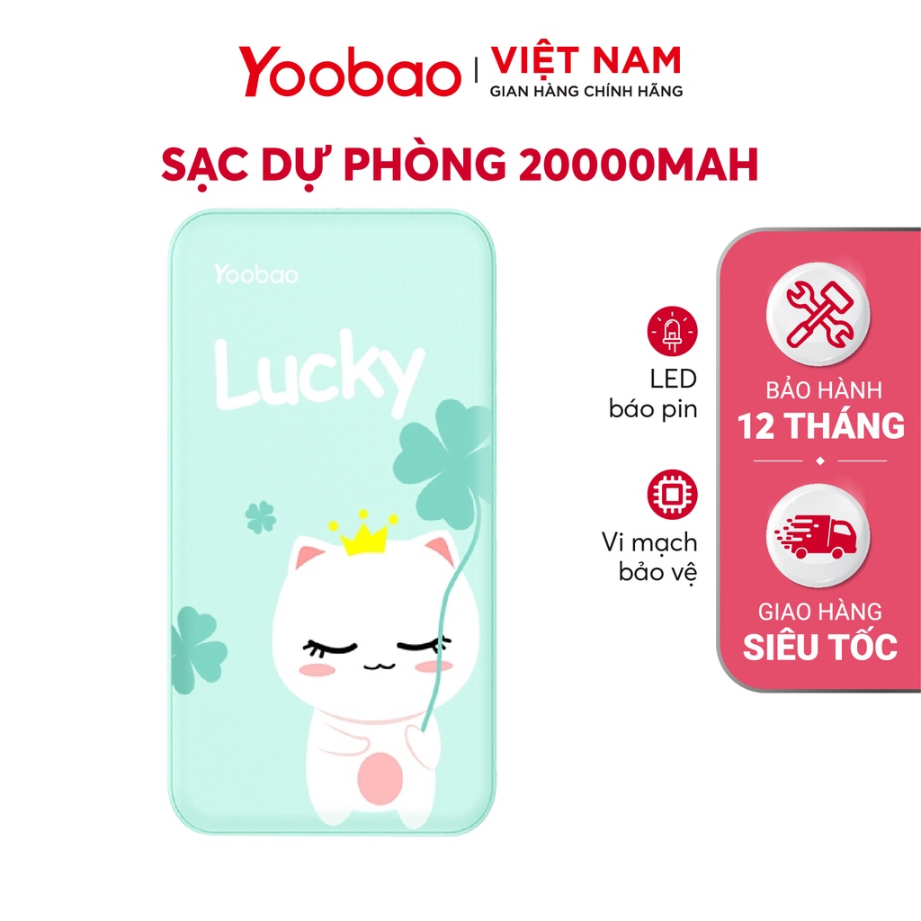 Sạc dự phòng YOOBAO S8Plus dung lượng 20000mAh - Hàng phân phối chính hãng