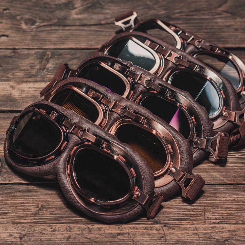 Kính Phi Công cho nón bảo hiểm - GOGGLE PILOT - Vintage Style - Sản phẩm cao cấp - Bảo hành 1 năm