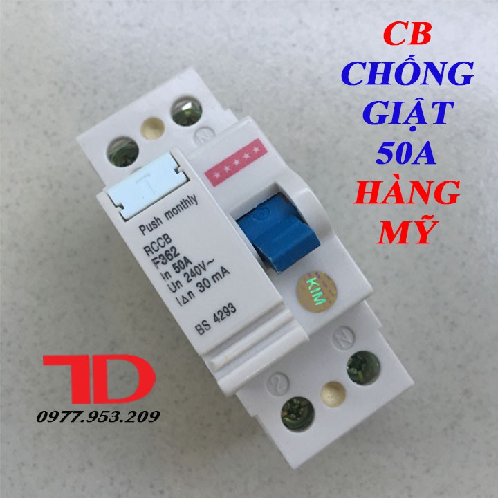 CB Chống giật 50A Hàng Mỹ