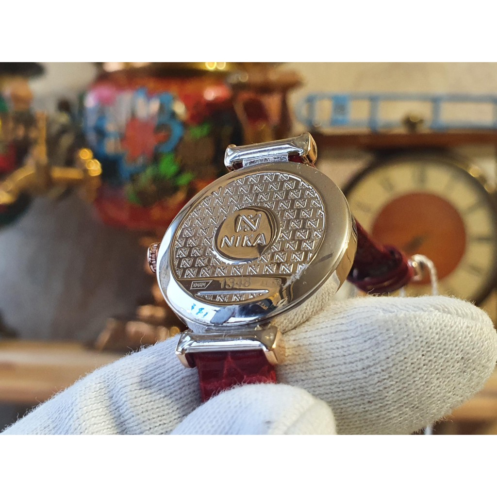Đồng hồ nữ máy pin, mặt kính khoáng phủ sapphire, chống nước 1 ATM bảo hành 2 năm. Đồng hồ Nga Nika 1310.0.19.87C