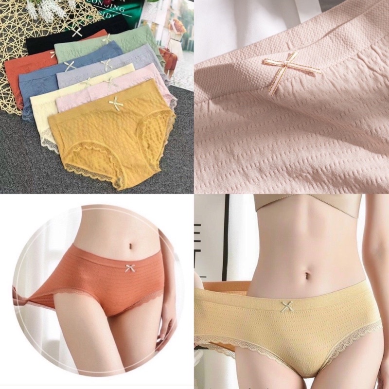 ♥️ Shop Uy Tín ♥️Quần Lót Nữ Dệt Kim Siêu Êm Co Dãn 4 Chiều 40-65kg