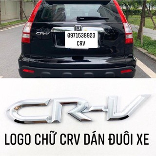 logo chữ CR-V dán đuôi xe CRV 2007-2011