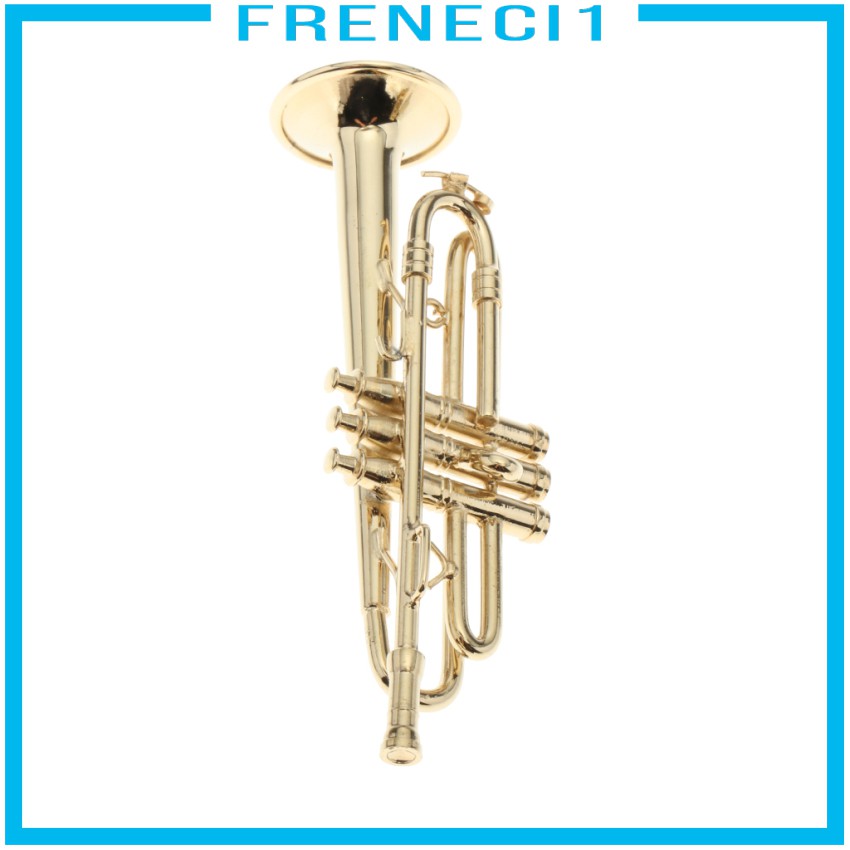 Mô Hình Kèn Trumpet 9cm Trang Trí Nhà Búp Bê Tỉ Lệ 1 / 6