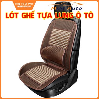 Tấm lót ghế và tựa lưng ô tô có đỡ lưng giúp giảm đau mỏi khi lái xe đường dài phù hợp với mọi dòng xe ( màu be )