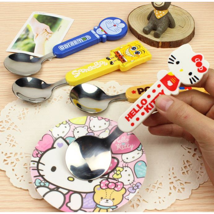 Muỗng Ăn Kem Bằng Thép Không Gỉ Dễ Thương