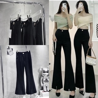 Quần vải ống loe xe trước siêu tôn dáng