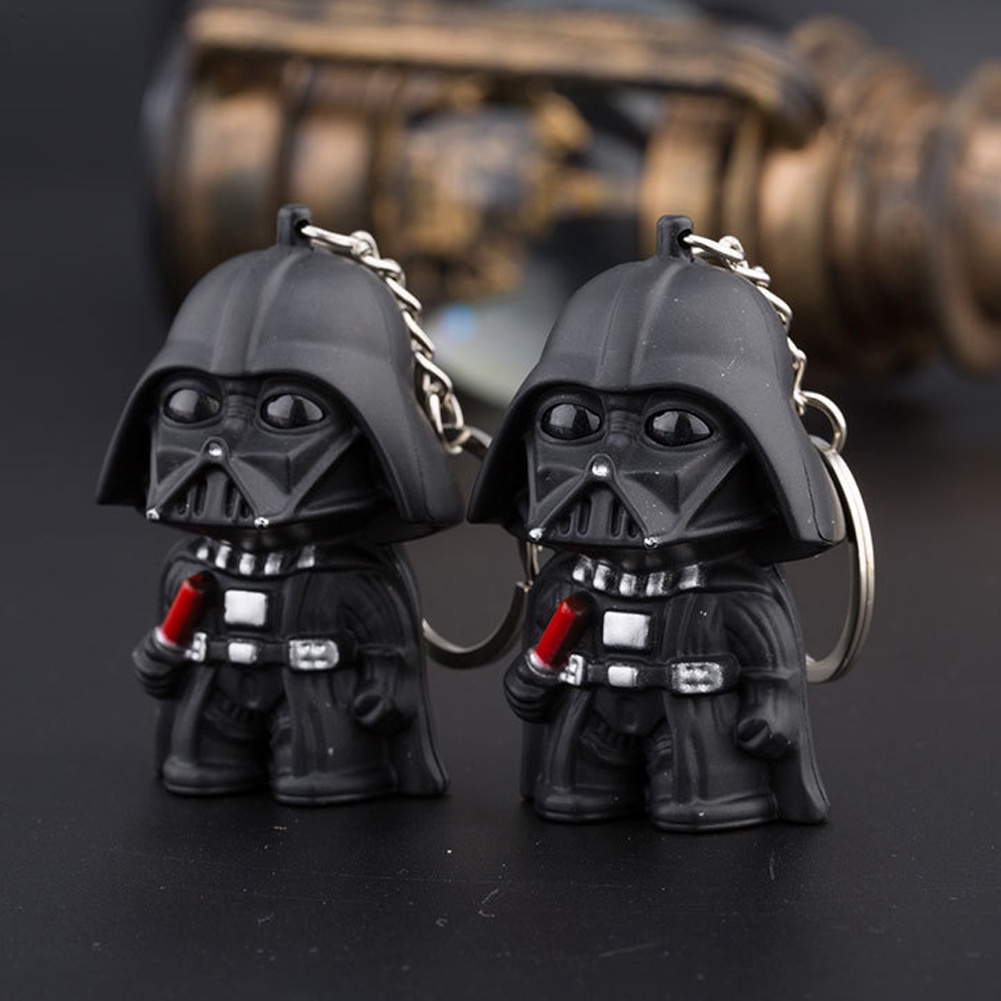 YGT Móc khóa hình Star War 3D The Force Awakens Darth Vader và Storm Trooper