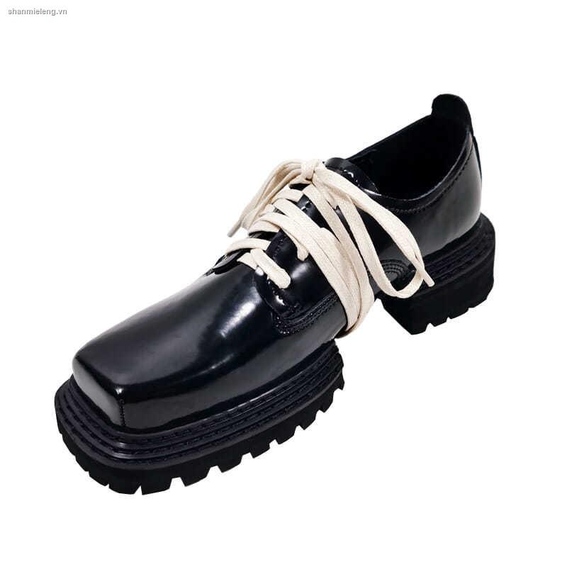 Giày da đế dày mũi vuông phong cách Anh Quốc cá tính cho nữ
 | BigBuy360 - bigbuy360.vn