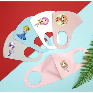 Barbie - Khau Trang Hình Barbie - Vải 2 Lớp Kháng Khuẩn Chống Bụi Mịn