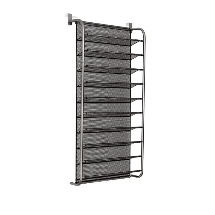 Kệ giày dán tường thông minh 10 tầng bằng INOX không gỉ vô cùng tiện lợi đối với gia đình