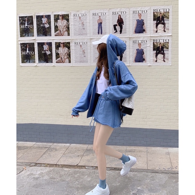 ✨💕Set thể thao áo khoác kèm chân váy💕
