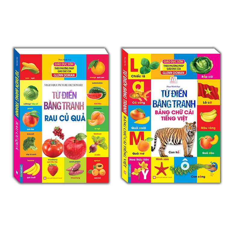 Sách-Combo 2c-Từ điển bằng tranh-Rau củ quả & Từ điển bằng tranh - Bảng chữ cái tiếng việt