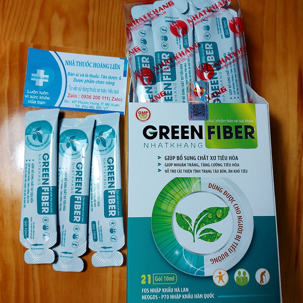 Thực phẩm bảo vệ sức khoẻ GREEN FIBER NHATKHANG giúp nhuận tràng, giảm táo bón, ăn khó tiêu