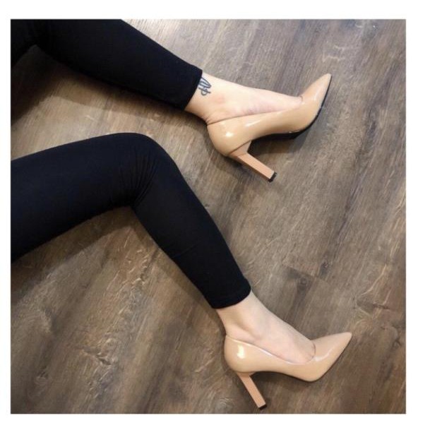 ( Hình Thật ) Giày Cao Gót Vuông 10P - Cao Cấp - Full Size 34-40