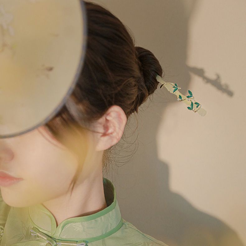 Kẹp Tóc Bằng Tre Phong Cách Trung Hoa Xinh Xắn Cho Bé Gái