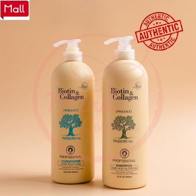 Cặp Gội Xả Biotin Collagen Trắng 500ml-1000ml | Giảm Rụng Tóc, Phục Hồi Tóc Khô Xơ 79