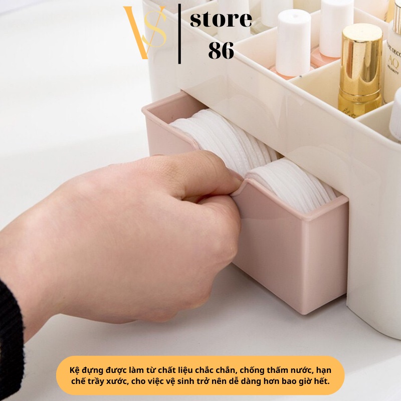 KỆ MỸ PHẨM NHỰA NHIỀU NGĂN HÀNG DÀY