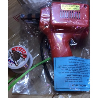 [VM] - Combo máy hàn xung + cuộn thiếc + 2 đầu mỏ.