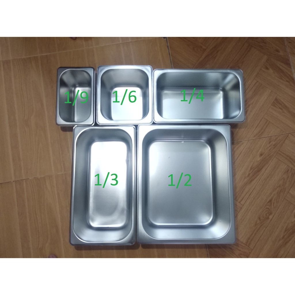 [SỈ] Khay Đựng Topping Inox Sâu 10cm (Có Nắp) - Khay Đựng Chè, Trân Châu, Topping Pha Chế - Thyna Store | BigBuy360 - bigbuy360.vn