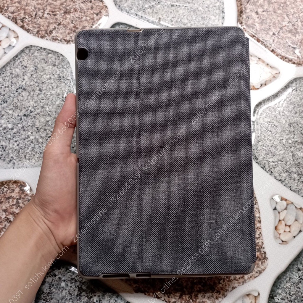 Bao da Huawei T3 (10 inch) da vải cực chất, mặt trong da mịn, chống xem phim, ốp silicon bền đẹp