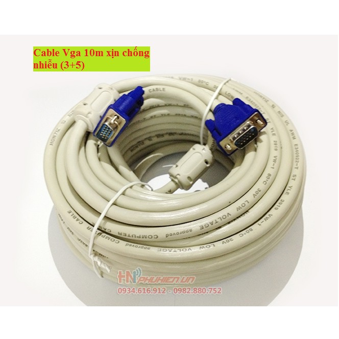 Cable Vga 10m xịn chống nhiễu .