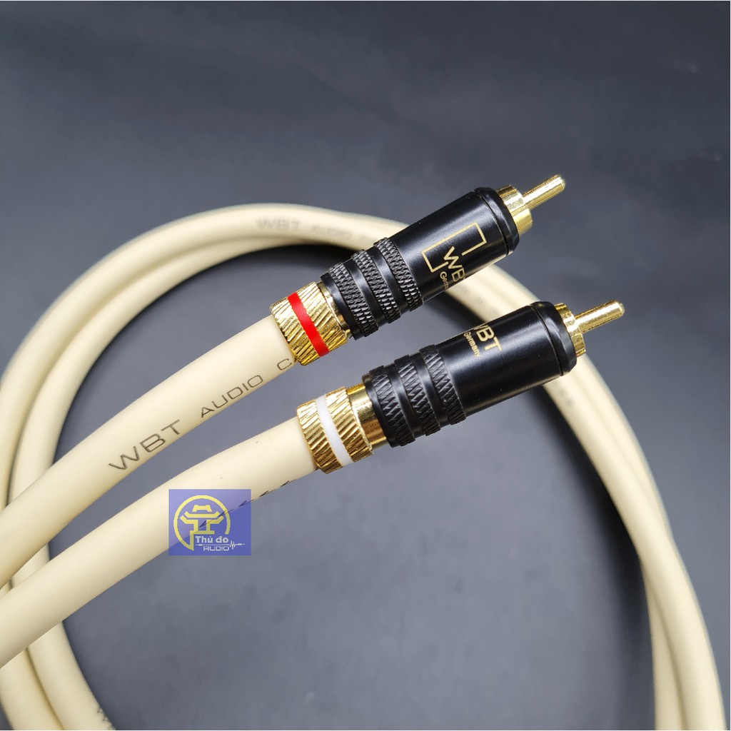 01 cặp dây tín hiệu âm thanh WBT - 888 cao cấp của Đức Dây AV / RCA dài 1M