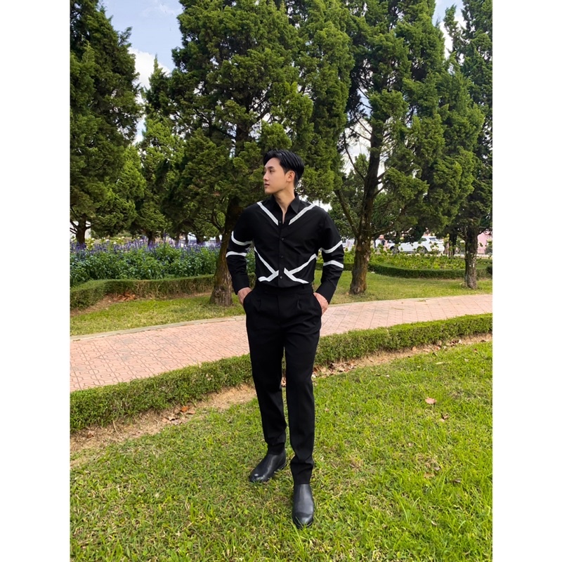 ÁO SƠ MI NAM VIỀN VÂN