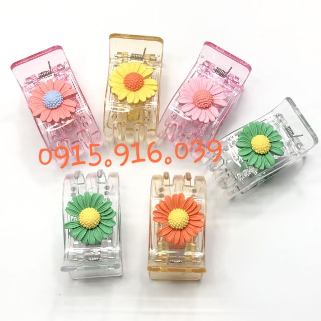Kẹp 5 răng hình hoa cúc thời trang