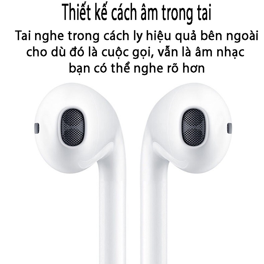 Tai nghe nhét tai âm thanh HD - Mic đàm thoại - sử dụng cho máy tính điện thoại app android  - Tuxa store