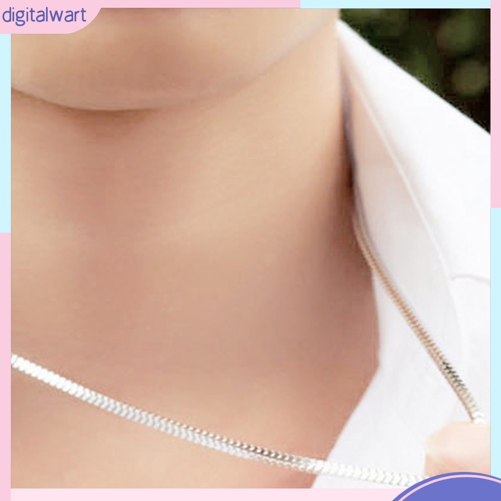 Vòng cổ bạc 925 thiết kế đơn giản có móc khóa sang trọng dành cho nữ