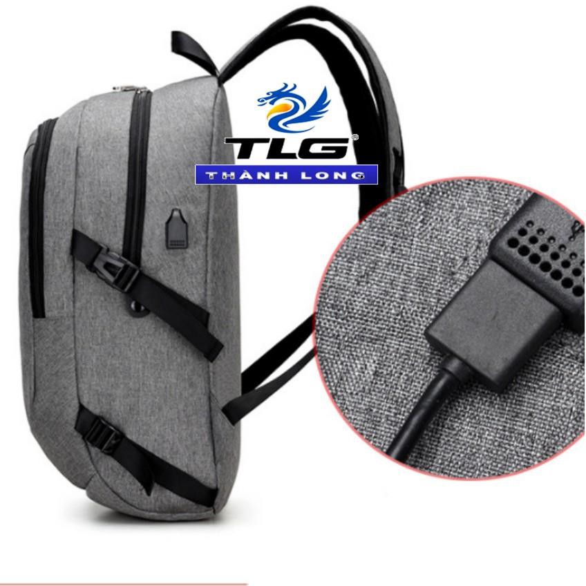 Nhập mã LONGTLG giảm 10% Balo thời trang  kèm cổng sạc USB Đồ Da Thành Long TLG 208199