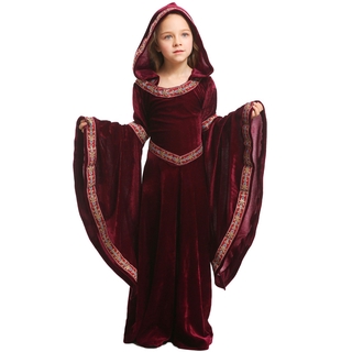 Bộ Đồ Hóa Trang Ma Cà Rồng Màu Đỏ Cho Bé Gái Dịp Halloween