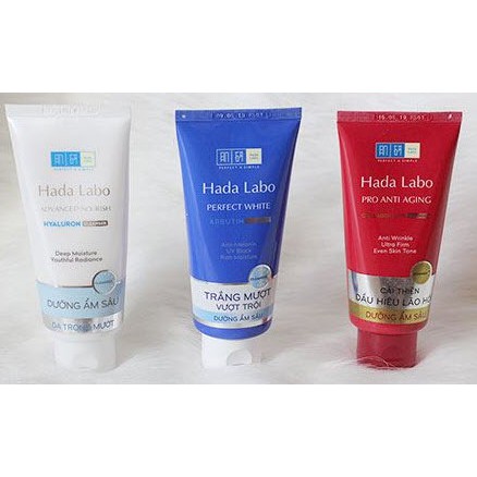 Sữa Rửa Mặt Hada Labo - Rohto ( Xanh (dưỡng trắng) , Trắng( dướng ẩm))