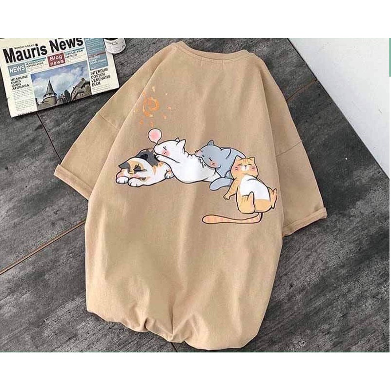 Áo thun nữ cổ tròn Freesize dưới 55kg Feeny Store