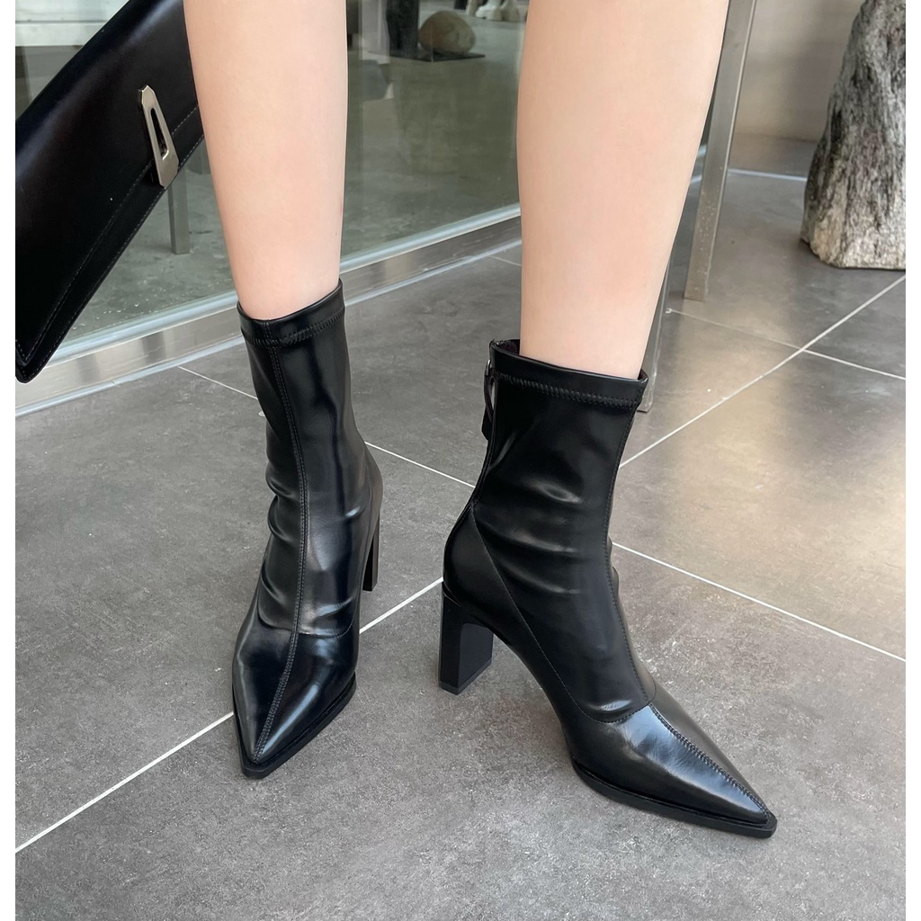 💖FULLBOX BOOT💖 Bốt thời trang da mềm 7 phân 2022 Qbeyral 229-3
