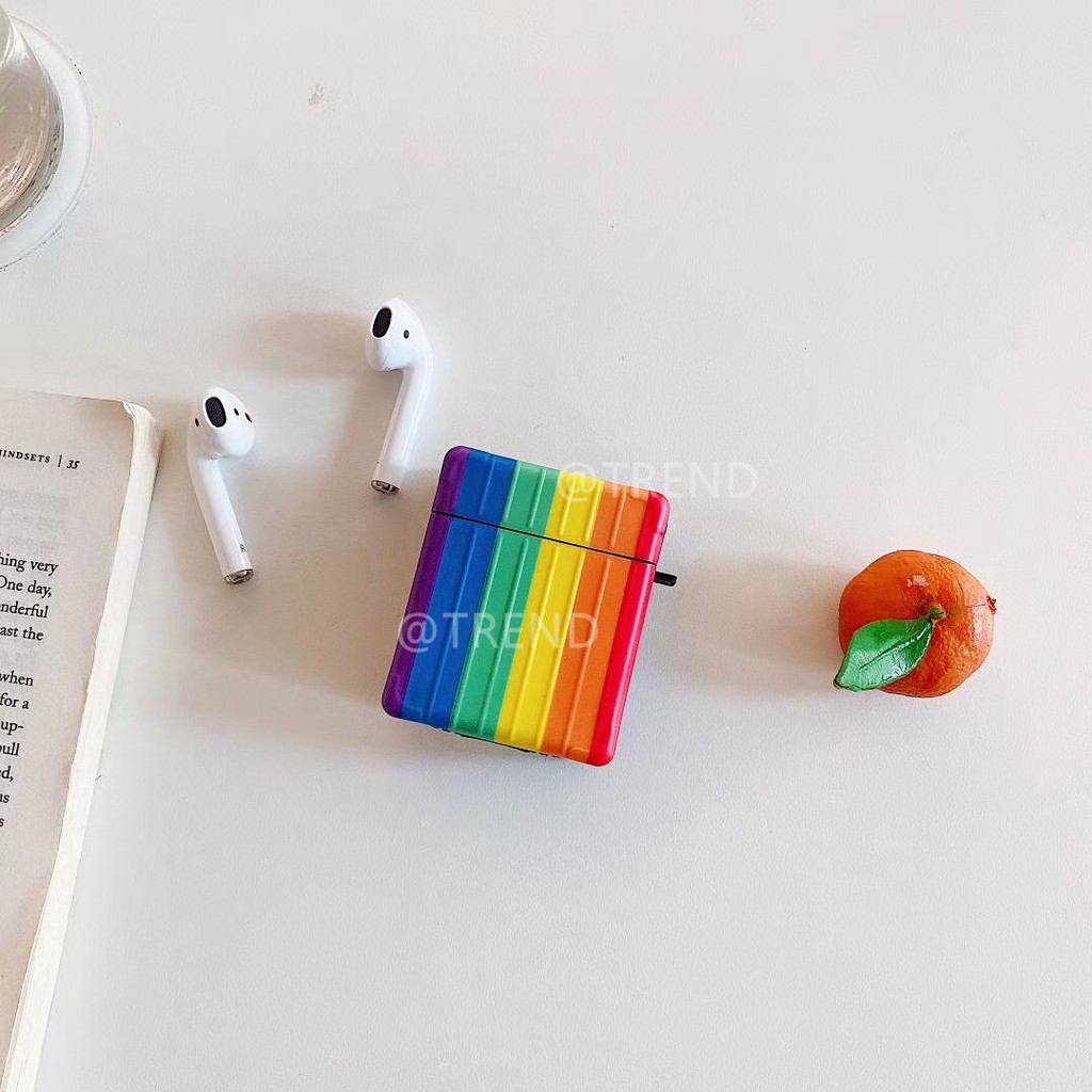 Rainbow cartoon Wireless Bluetooth Earphone Case for airpods 1 2 silicone soft cover airpods pro Accessories Case Cover