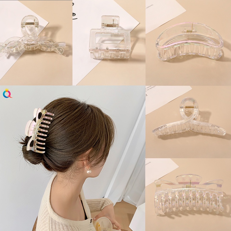 Kẹp Tóc Càng Cua Trong Suốt Thời Trang Hàn Quốc Cho Nữ