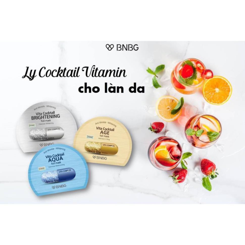 Mặt Nạ Trắng Da BNBG Vita Cocktail Brightening Foil Mask