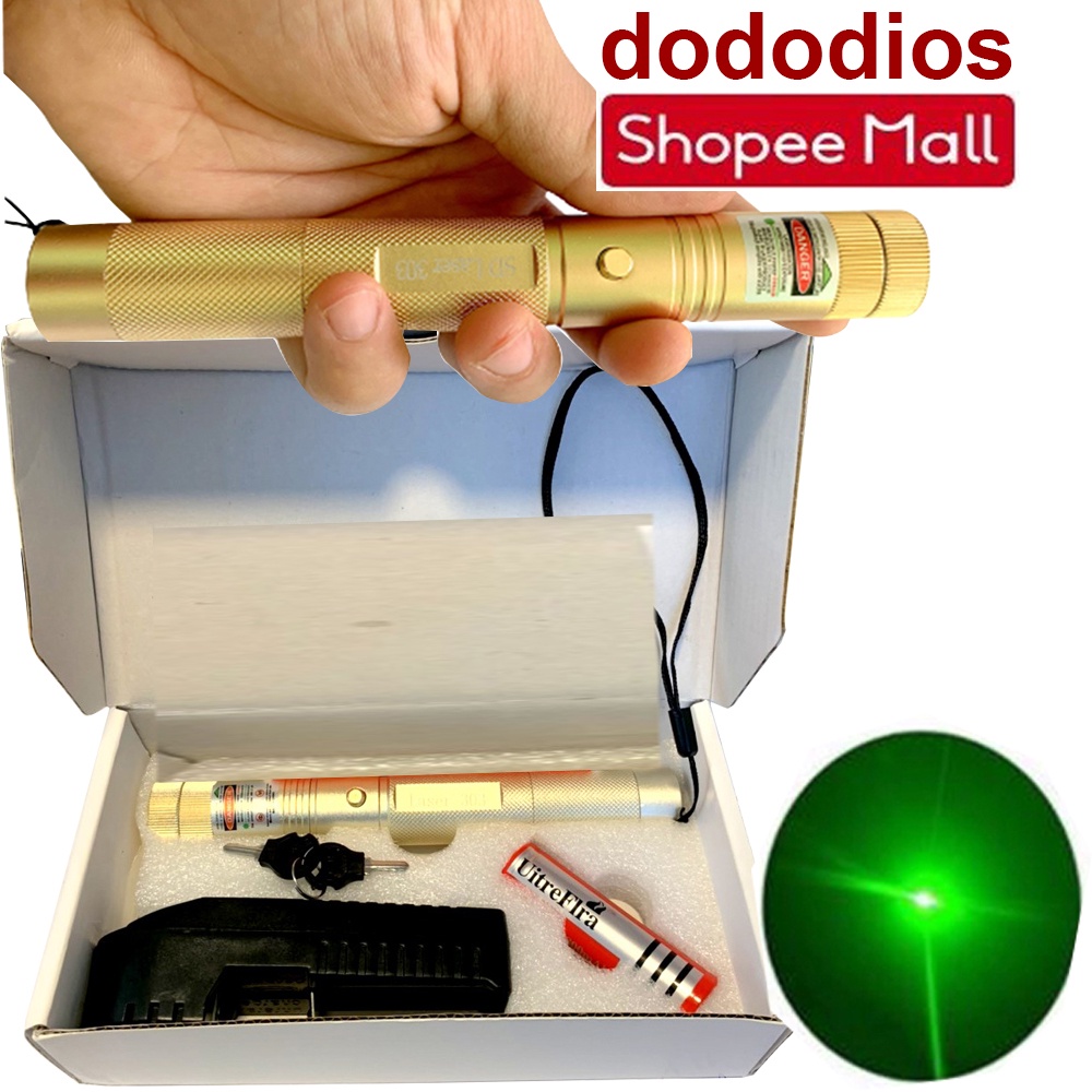Đèn Pin Laze dododios Cao Cấp SD Lazer / Laser 303 Full Hộp Nhựa Siêu Bền - Chính Hãng