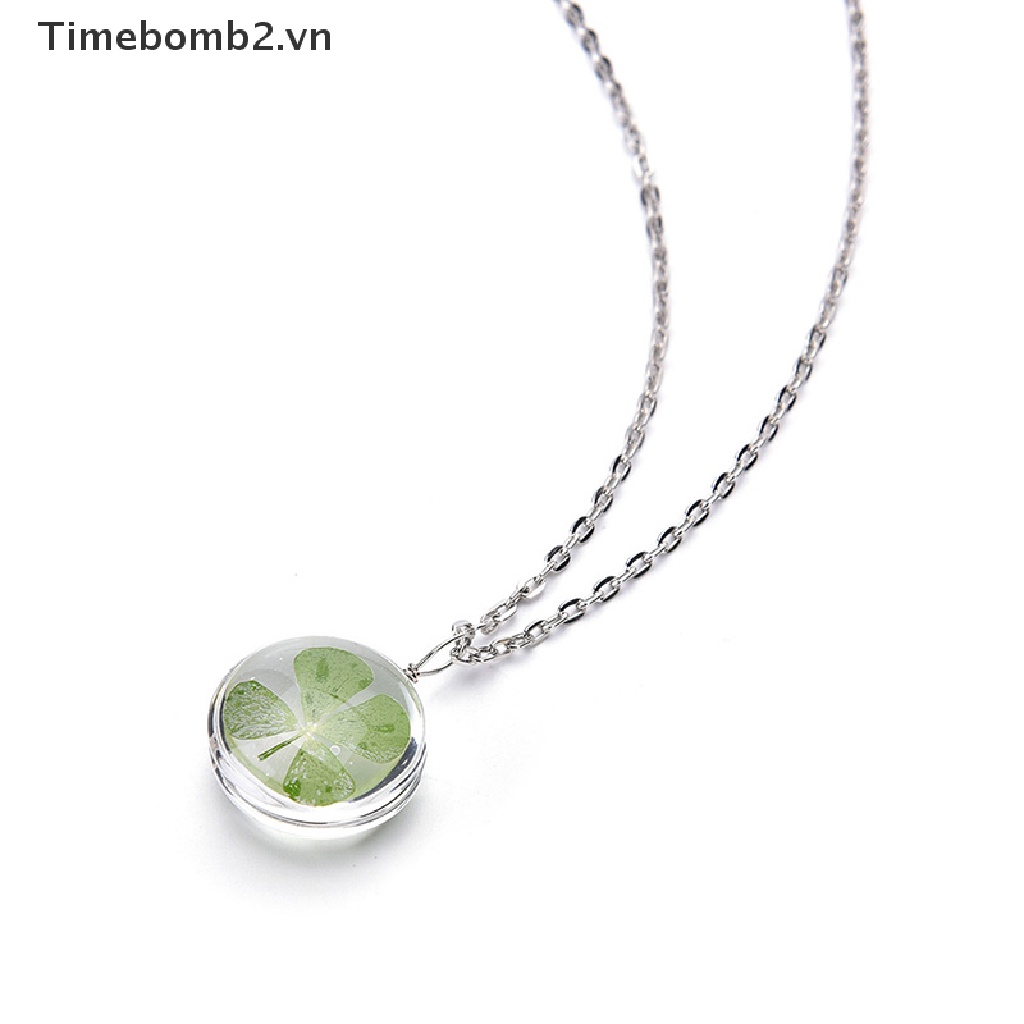 Vòng cổ Mặt Tròn Màu Xanh Lá Cây Thật Làm Quà Tặng Cho Bạn Bè