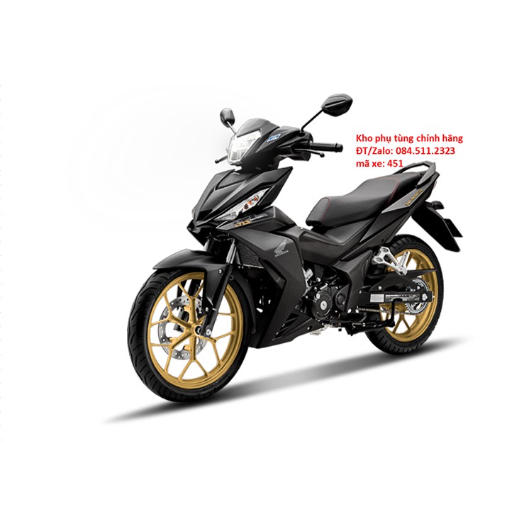 Bộ ốp đuôi sau HONDA WINNER đen mờ 2018 mâm vàng