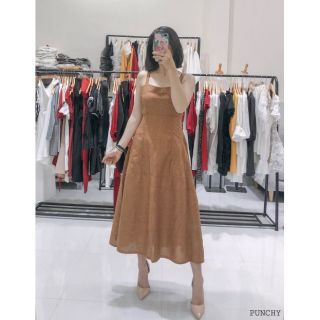 (Suclothing) Punchy dress - Đầm maxi 2 dây thiết kế - đầm maxi linen