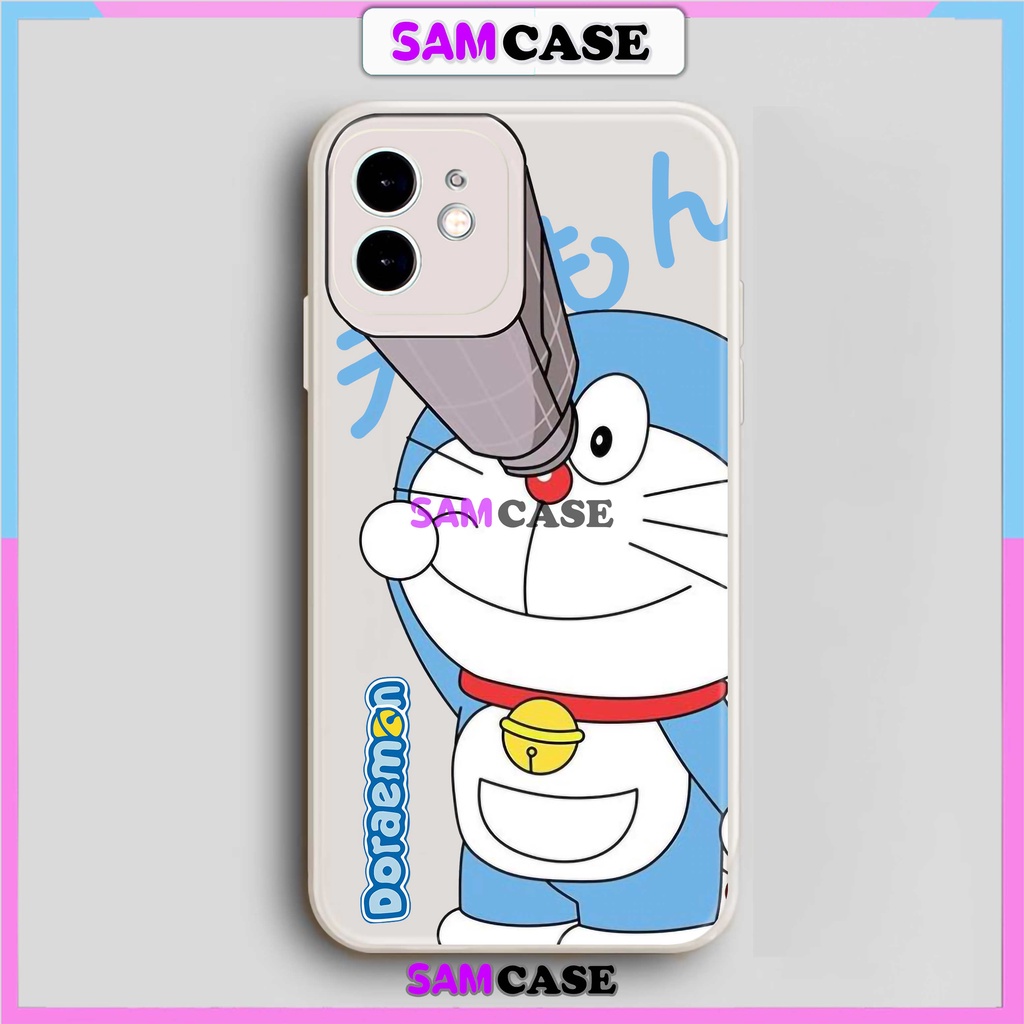 Ốp lưng iPhone cặp đôi cute cạnh viền vuông silicon dẻo cho iphone 6/6s/7/8/X/XS/XR/11/12/13/14 Pro Plus Max Doraemon