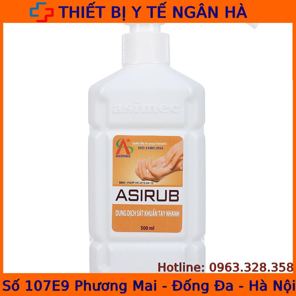 Nước Rửa Tay Khô Sát Khuẩn Asirub Chai 500Ml - [Tbyt Ngân Hà]