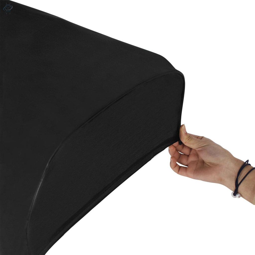 ♫61-key Piano Keyboard Dust Cover Water-resistant Canvas Material Foldable Black Electronic Piano Accessories