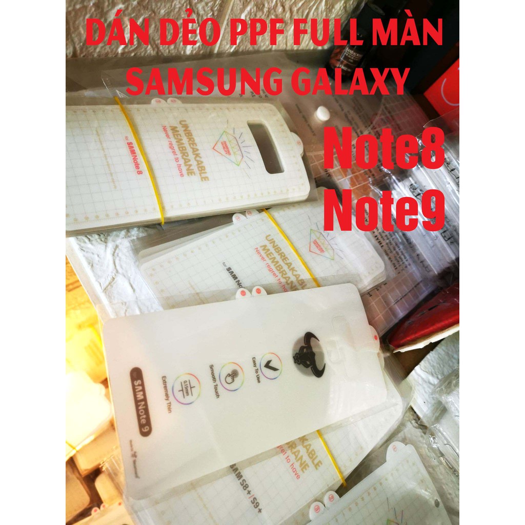Dán dẻo full màn Samsung Galaxy Note8/ miếng dán dẻo PPF full màn Note8/ Dán dẻo ppf full màn cho galaxy note