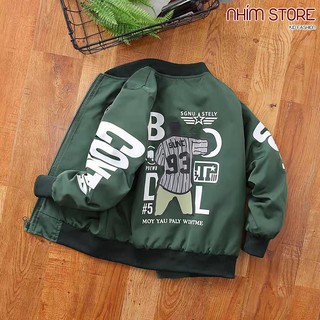 Áo gió DTS bomber phong cách bóng rổ cho bé trai