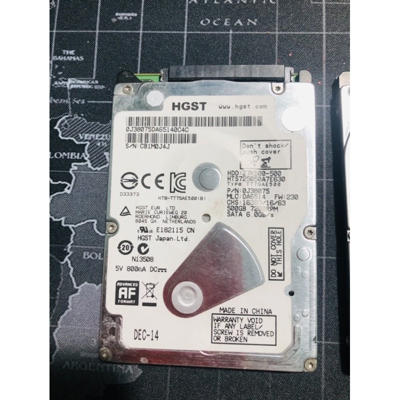 HDD 500GB, 750GB