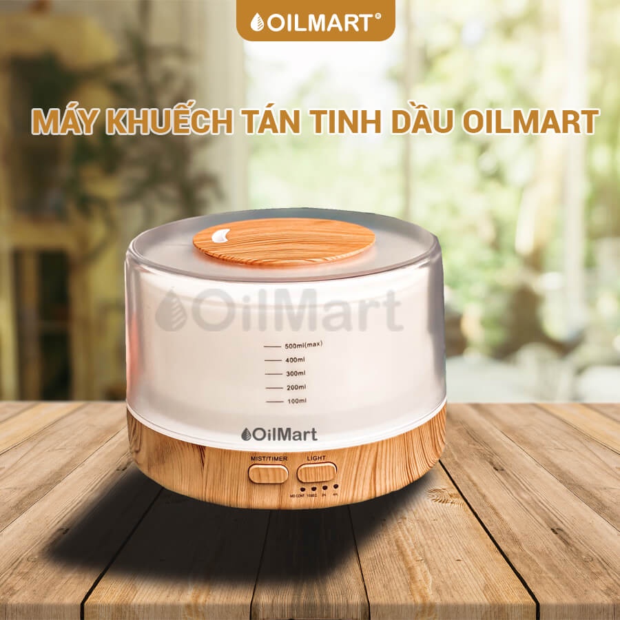 Máy Khuếch Tán Tinh Dầu Trụ Sữa - 12W 500ml TL12 (Kèm Điều Khiển)